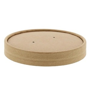 Kraft PE Lined Soup Container Lid 26-32OZ (Case 500)