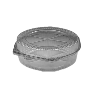 Round Hinged Container Clear 155x60MM (Case 250)