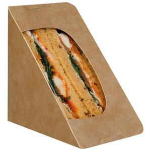 Self-Seal Sandwich Wedge Kraft 125.5x75/65x125.5MM (Case 500)