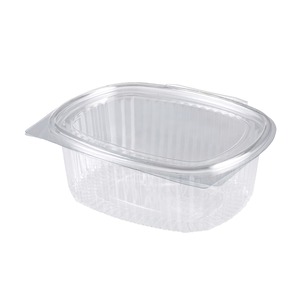 Oval Hinged Lid Container Clear 1000ML (Case 200)