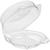 Lemon Meringue Hinge Containers Clear 385x194x60MM (Case 250)