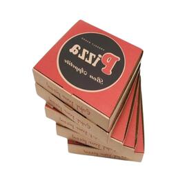 Pizza Box Red and Black 18" (Case 100)