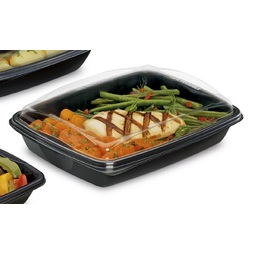 Produce Tray Base and Lid Black 500ML (Case 360)