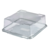 Square Hinged Cake Container Clear 220x220x100MM (Case130)