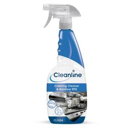 Cleanline Catering Cleaner and Saintiser 750ML (Case 6)